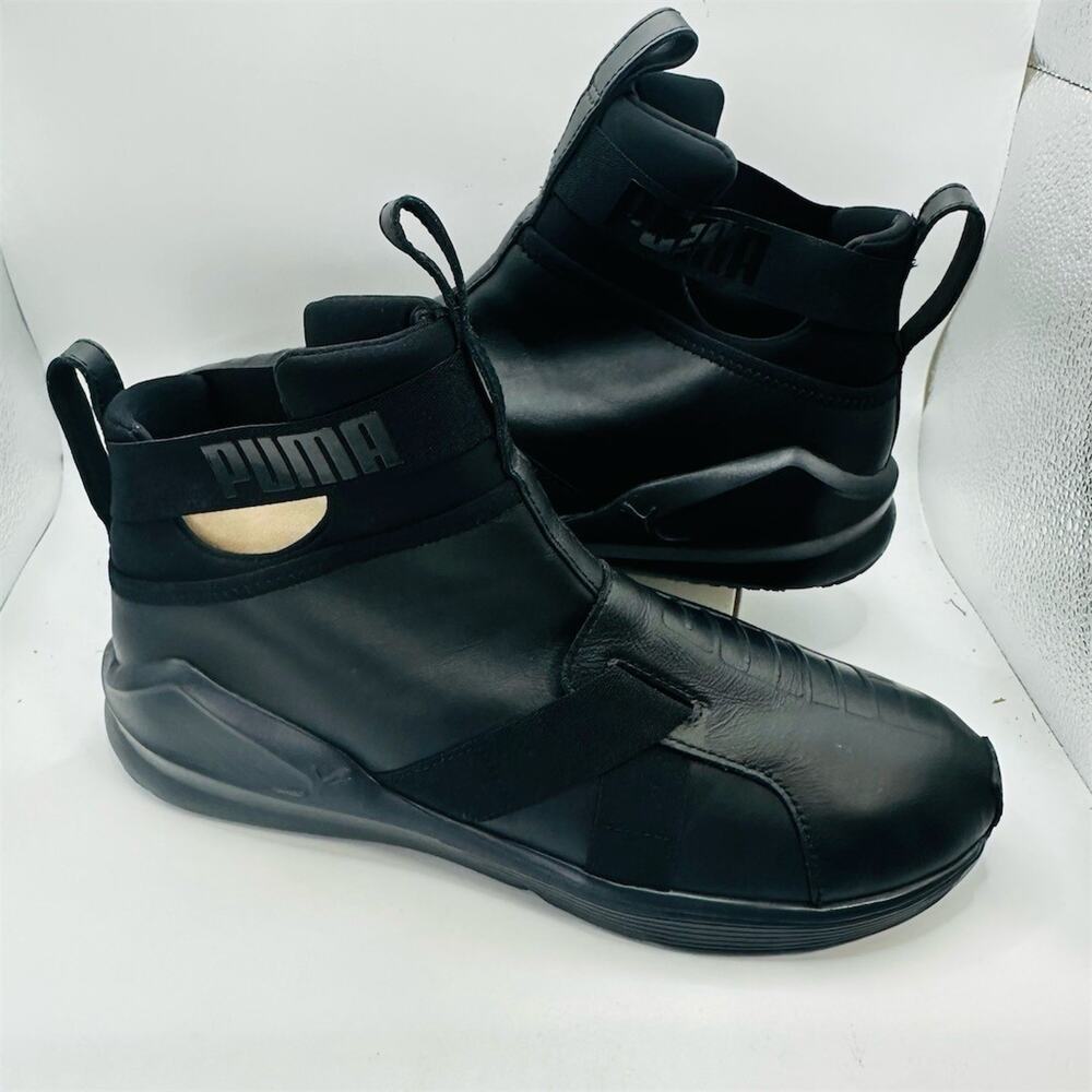 Puma Fierce Strap Womens Sneakers Black Slip-On Training Shoes Size 10 US | NWOB